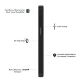 Quikcell Moto G 5G (2023) ULTRA OPERATOR Rugged Protective Case Armor Black