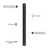 Quikcell Nokia C210 ULTRA OPERATOR Rugged Protective Case Army Green