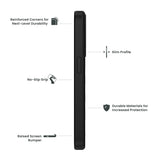 Quikcell Apple iPhone 15 Pro Max ULTRA OPERATOR Rugged Protective Case Armor Black