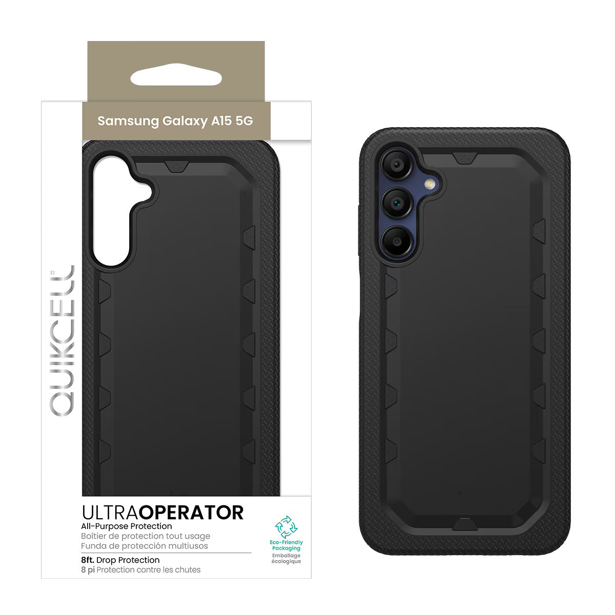 Quikcell Samsung Galaxy A15 5G Ultra OPERATOR Case Armor Black