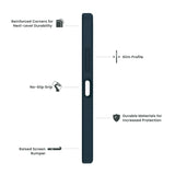 Quikcell T-Mobile REVVL 7 5G ULTRA OPERATOR Rugged Protective Case Navy Blue