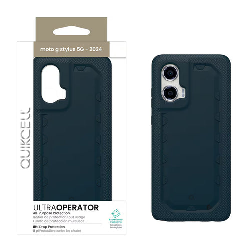 Quikcell Moto G Stylus 5G (2024) ULTRA OPERATOR Rugged Protective Case Navy Blue