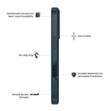 Quikcell Apple iPhone 16 Pro ULTRA OPERATOR Rugged Protective Case Navy Blue