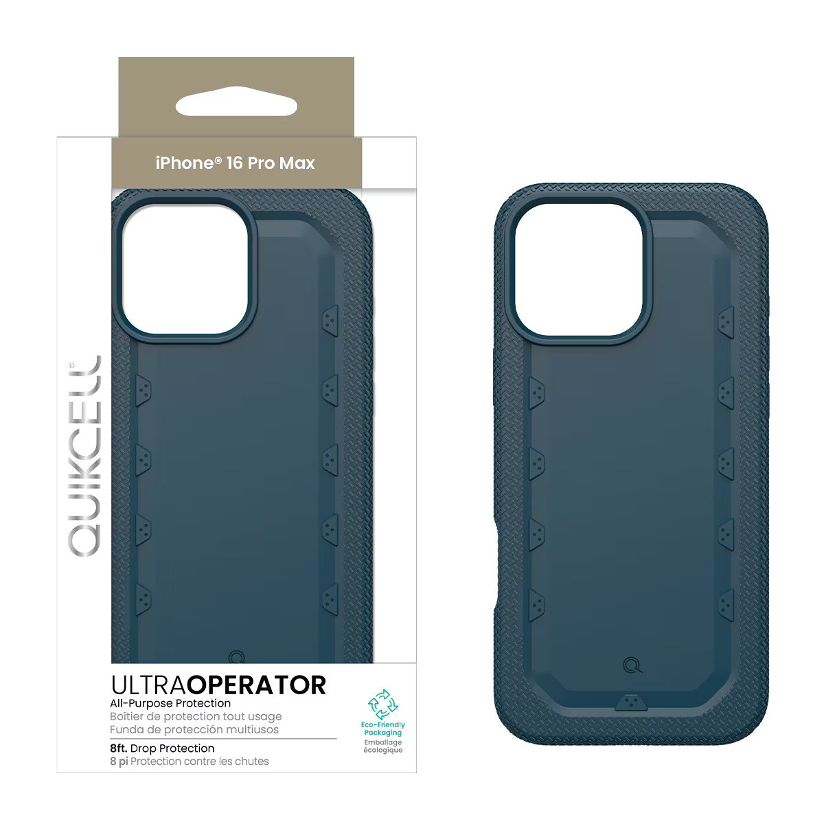 Quikcell Apple iPhone 16 Pro Max ULTRA OPERATOR Rugged Protective Case Navy Blue