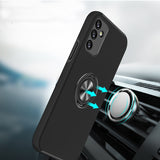 Samsung A54 CHIEF Oil Painted Magnetic Ring Stand Hybrid Case Cover - Black