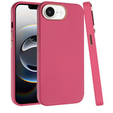 iPhone 16E (E edition) / SE4 (2025) Classy Slick Chromed Around Hybrid Case Cover - Hot Pink