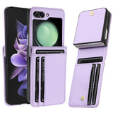 Samsung Z Flip 7FE / Flip 6 Card Slot Wallet Holder Case Cover - Rose Gold