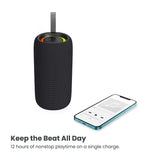 Quikcell Portable Wireless Speaker - 6.7" Black