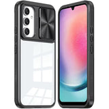 Samsung Galaxy A26 Fusion Transparent Clear Hybrid Case Cover - Black