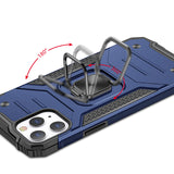 Apple iPhone 11 (XI6.1) Robust Magnetic Kickstand Hybrid Case Cover - Blue