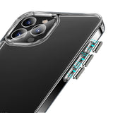 iPhone 16 Pro 6.3 inch PURE CRYSTAL Transparent Thick 2.0mm ShockProof Chromed Buttons Case Cover - Clear