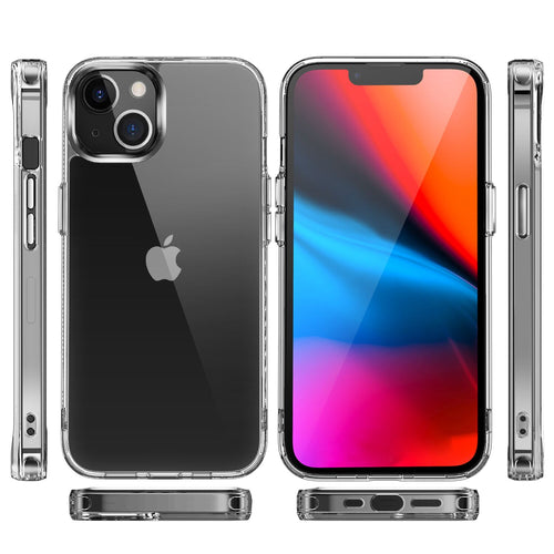 Apple iPhone 11 (XI6.1) PURE CRYSTAL Transparent Thick 2.0mm ShockProof Chromed Buttons Case Cover - Clear