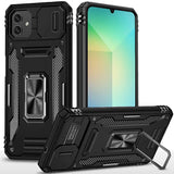 Samsung A06 Utter Tough Metal Ring Movable Camera Window Hybrid - Black