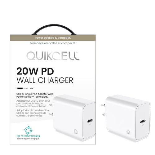 Quikcell  20W PD Wall Charger White