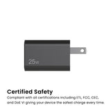 Quikcell   25W PD Wall Charger Black