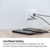 Quikcell   35W PD Dual Port Wall Charger White