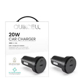 Quikcell   20W PD Car Charger Black
