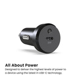 Quikcell   20W PD Car Charger Black
