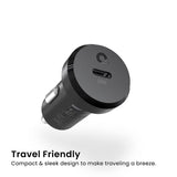 Quikcell   20W PD Car Charger Black