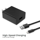 Quikcell   POWER PACK Wall Charger + USB-A to Lightning Black