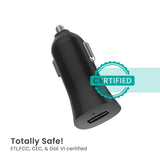 Quikcell   POWER PACK Car Charger + USB-A to USB-C Black