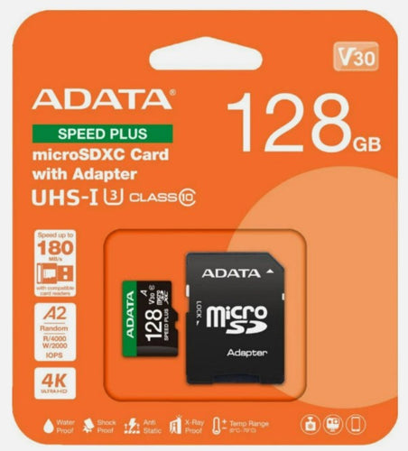 ADATA MICRO-SD MEMORY CARD -128GB