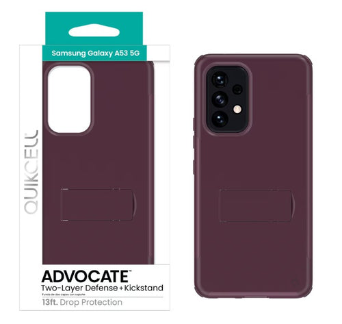Quikcell Samsung Galaxy A53 5G ADVOCATE Dual-layer Kickstand Case Very Berry