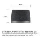 Quikcell   Magnetic Wireless Speaker Black