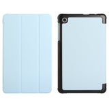 Alcatel joy tab 2 Trifold Magnetic Closure PU Leather Case Cover - Light Blue