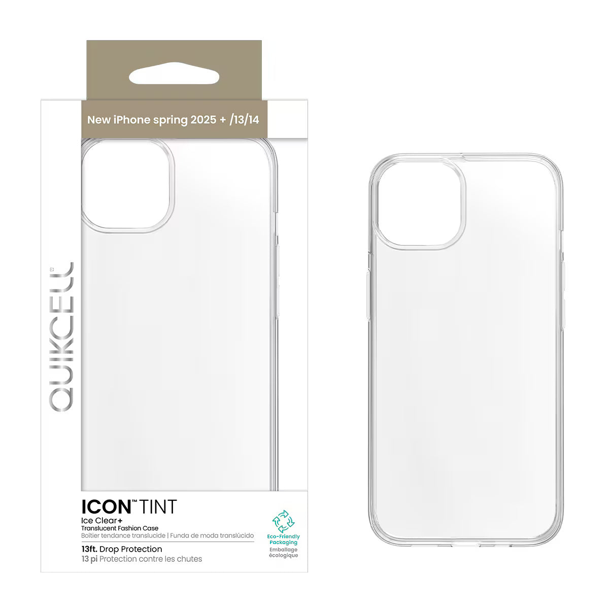 Quikcell Apple iPhone 14, Apple iPhone 16e ICON TINT Translucent Case Ice