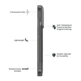 Quikcell Apple iPhone 14 Pro ICON TINT Translucent Case Smoke