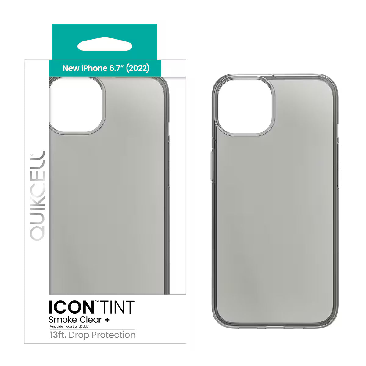 Quikcell Apple iPhone 14 Plus ICON TINT Translucent Case Smoke
