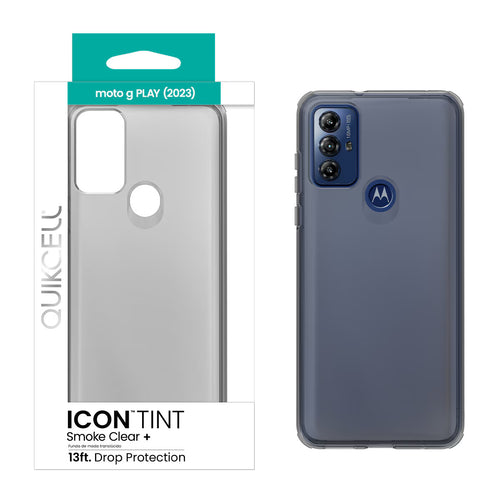 Quikcell Moto G PLAY 2023 ICON TINT Translucent Case Smoke
