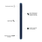 Quikcell Moto G PLAY 2023 ICON TINT Translucent Case Sapphire