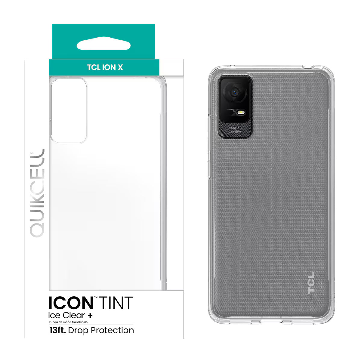 Quikcell TCL ION X ICON TINT Translucent Case Ice