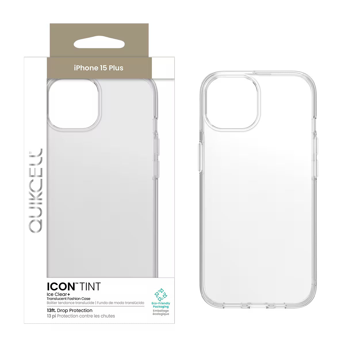 Quikcell Apple iPhone 15 Plus ICON TINT Translucent Case Ice