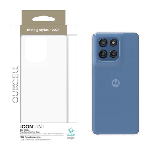 Quikcell Moto G Stylus - 2025 ICON TINT Translucent Case Ice