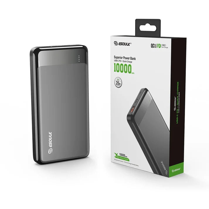 ESOULK EP26 10,000 MAH POWERBANK - BLACK