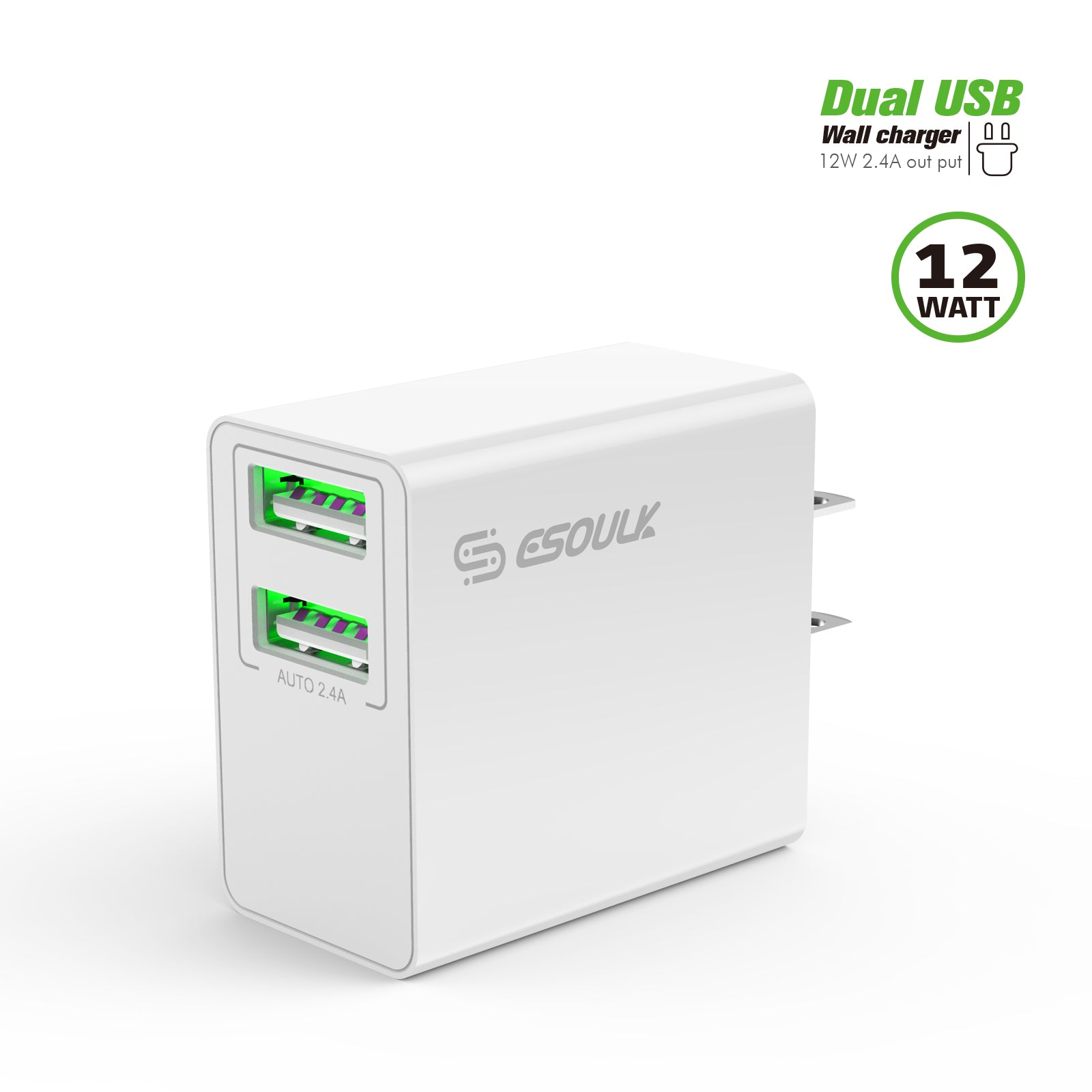 2.4 Dual USB Wall Adapter(12/48)