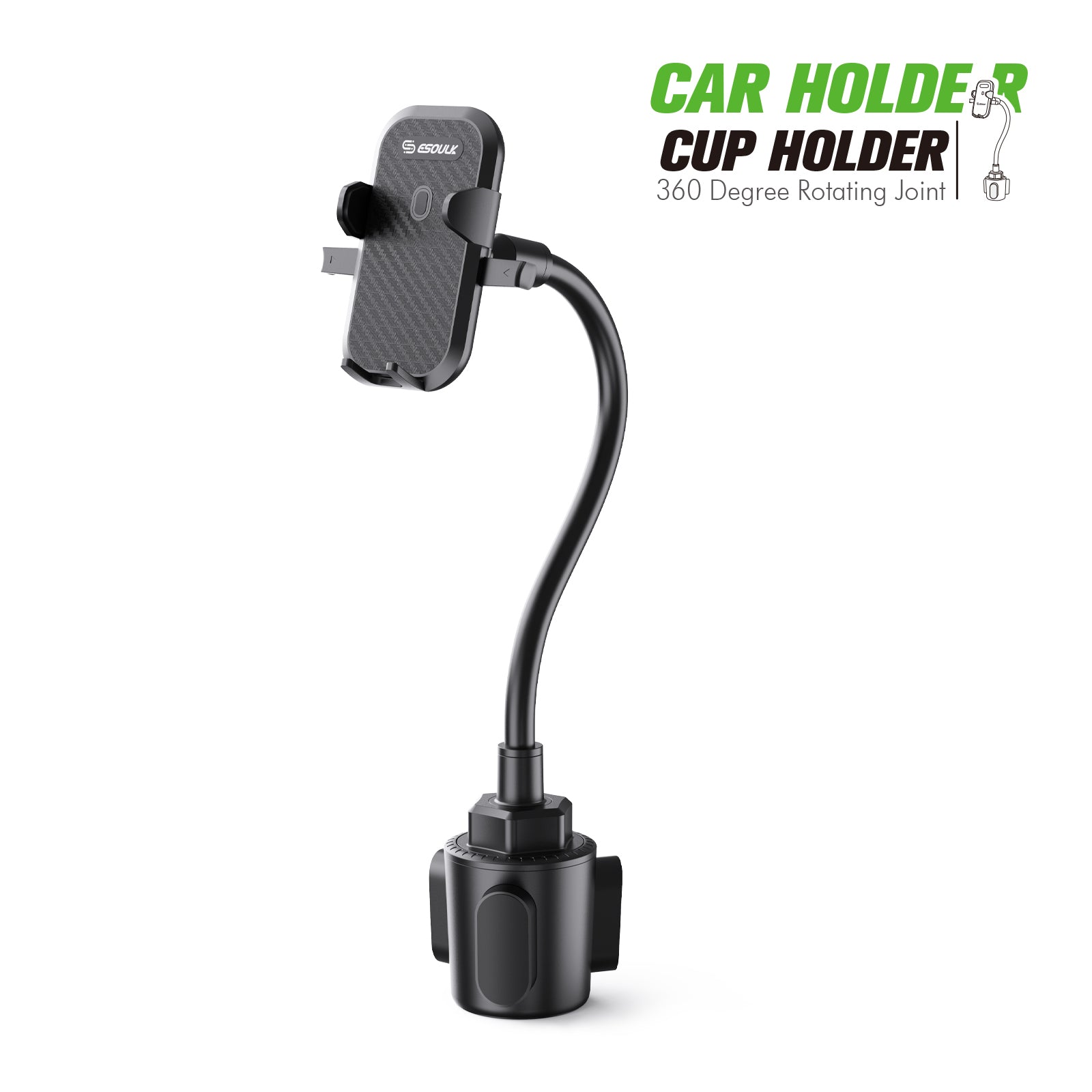 Car Cup Mount Phone Holder (11 inch) (6/24)