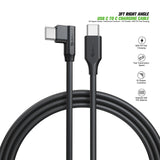 3Ft Right Angle USB-C To USB-C Charging Cable (12/144)