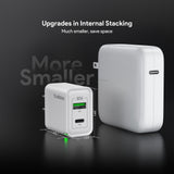 30W PD&QC Wall Charger +5Ft USB-C To USB-C Cable (12/48)