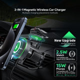 15W 2-in-1 Magnetic Wireless Car Charger (12/48)