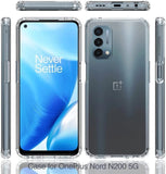 OnePlus Nord N200 5G - Hard Premium TPU Rubber Case Cover Transparent Clear