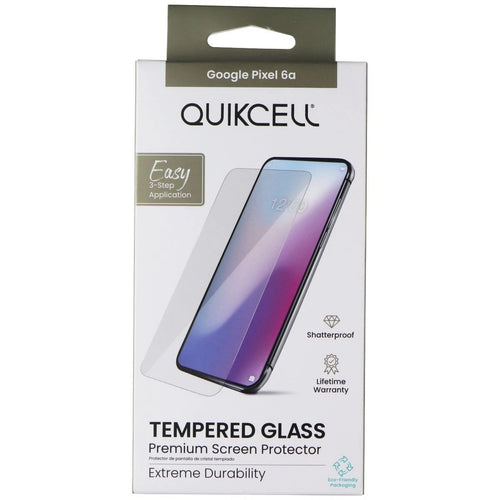 Quikcell Tempered Glass Premium Screen Protector for Google Pixel 6a