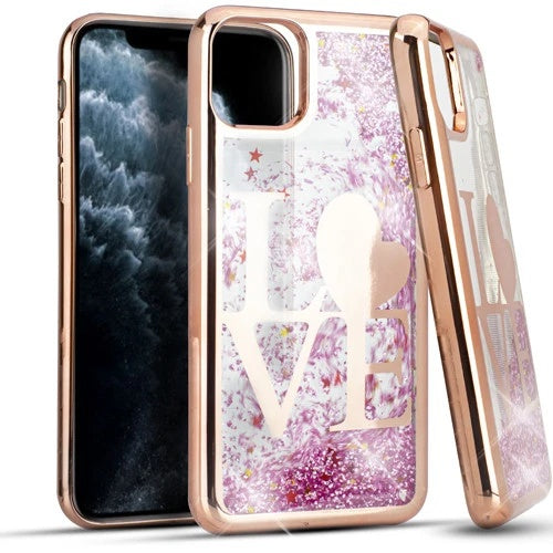 GLITTER MOTION CASE FOR IPHONE 11 PRO - ROSEGOLD