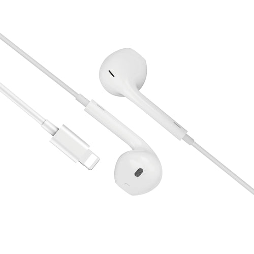 8 Pin Stereo Handsfree Headphones - 3.3FT/1M - White