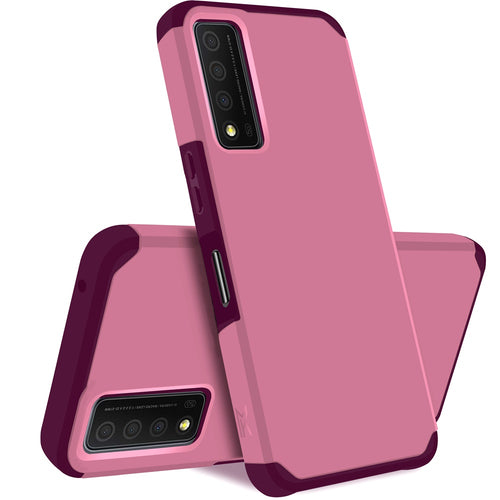 Matte ShockProof Case Case For TCL Stylus 5G - Pink