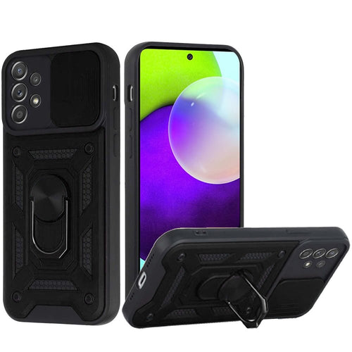 Galaxy A52 ELITE Camera Push Magnetic Ring Stand Hybrid Case