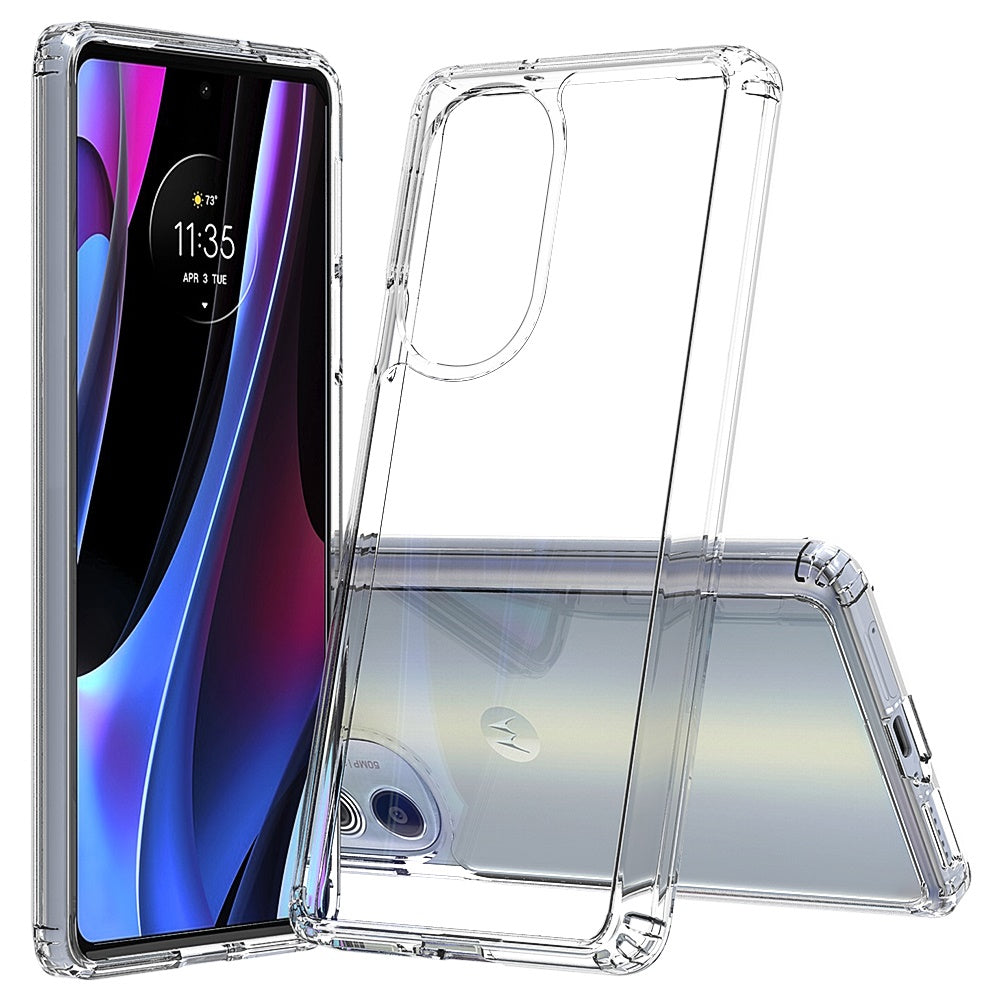 Clear Transparent Hybrid Case For Moto Edge Plus 2022